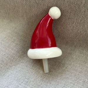 Nora Fleming RETIRED Santa Hat Mini with NF Initials